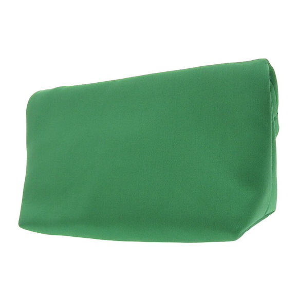 Burberry Pin Viscose Silk Clutch Bag Green - Picture 2 of 8